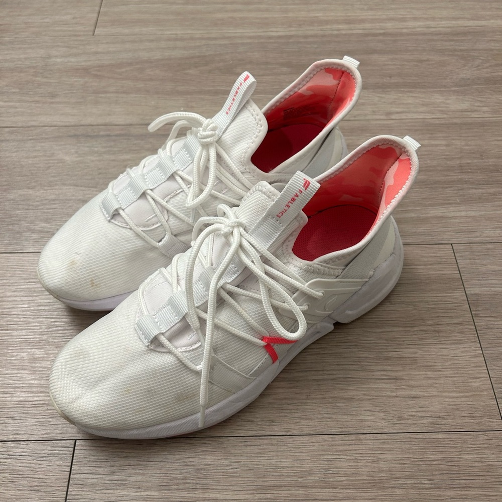 Fabletics White and Pink Women's Sneakers